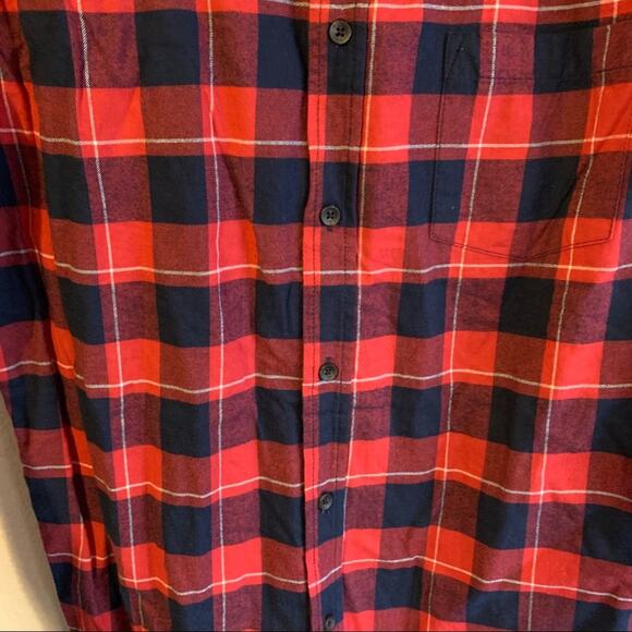 Goodfellow Plaid Button Up Size Medium - Picture 5 of 7